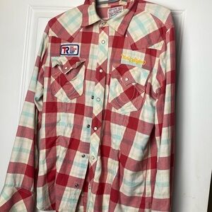 True religion collard long sleeve shirt